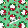 Tecido Patchwork Digital Circulo Natal 2862 Hello Kitty 0,48x1,50mts