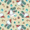 Tecido Patchwork Digital Circulo Natal 2864 Hello Kitty 0,48x1,50mts