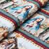 Tecido Patchwork Digital Eva e Eva 913078 Barrado Religioso 0,58x1,46mts