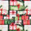 Tecido Patchwork Digital Fabricart Natal DN257 Greeny Gifts 0,48x1,50mts