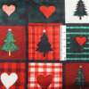 Tecido Patchwork Digital Fabricart Natal DN268 Hearts And Trees 0,48x1,50mts