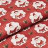 Tecido Patchwork Digital Fuxicos NAT104 Noel Camafeu Vermelho 0,48x1,46mts