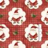 Tecido Patchwork Digital Fuxicos NAT104 Noel Camafeu Vermelho 0,48x1,46mts