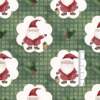 Tecido Patchwork Digital Fuxicos NAT105 Noel Camafeu Verde 0,48x1,46mts