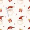 Tecido Patchwork Digital Fuxicos NAT110 Rostos Noel 0,48x1,46mts