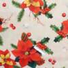 Tecido Patchwork Digital Circulo Natal 461830 2744 Flor Poinsetia 0,48x1,50mts