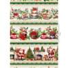 Tecido Patchwork Digital Circulo Natal 461830 2756 Barrado 0,58x1,50mts FL