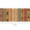 Tecido Patchwork Peripan 9050-V528 Barrado Café 0,58x1,50mts