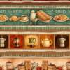 Tecido Patchwork Peripan 9050-V528 Barrado Café 0,58x1,50mts