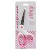 Tesoura Para Patchwork Arte Punto Branca-Rosa 21cm