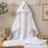 Toalha De Banho com Capuz para Bordar Dohler Baby Love 90x70cm 