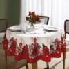 Toalha de Mesa Athenas Redonda Dohler Natal 120 1,60mts