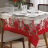 Toalha de Mesa Athenas Retangular Dohler Natal 120 1,40x2,10mts