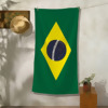 Toalha de Praia Velour Dohler Bandeira Brasil 76cmx1,52mts