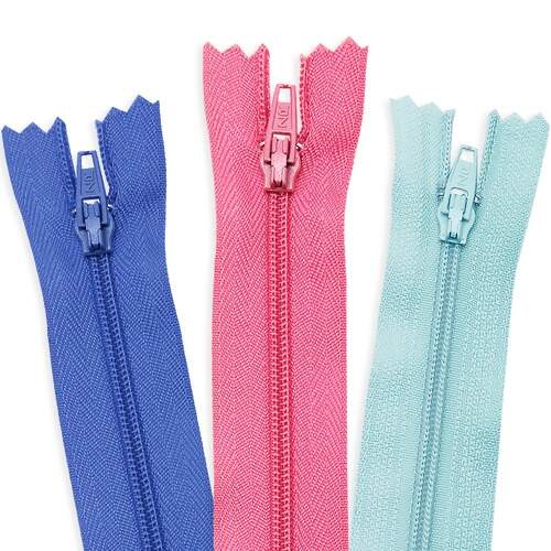 Zíper Nylon Fino com Cordão 15cm com 10 Und Zíper Nylon Fino com Cordão 15cm com 10 Und